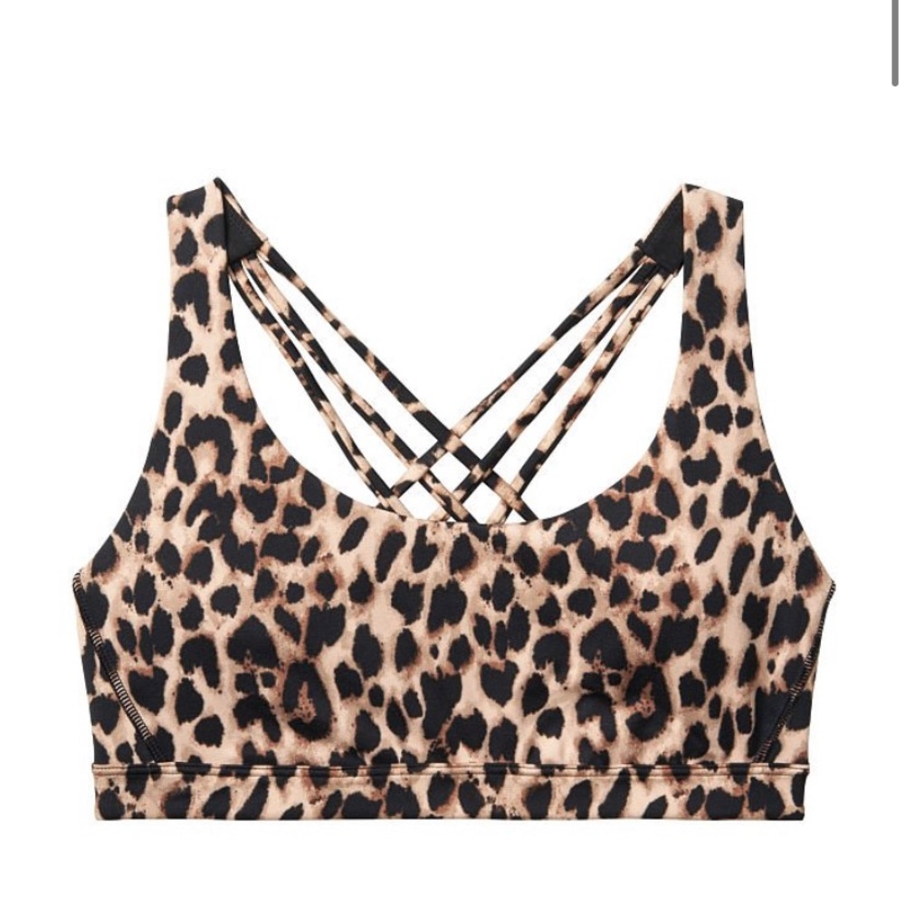 New Victoria’s Secret Sports Bra Cheetah Print Large NWT